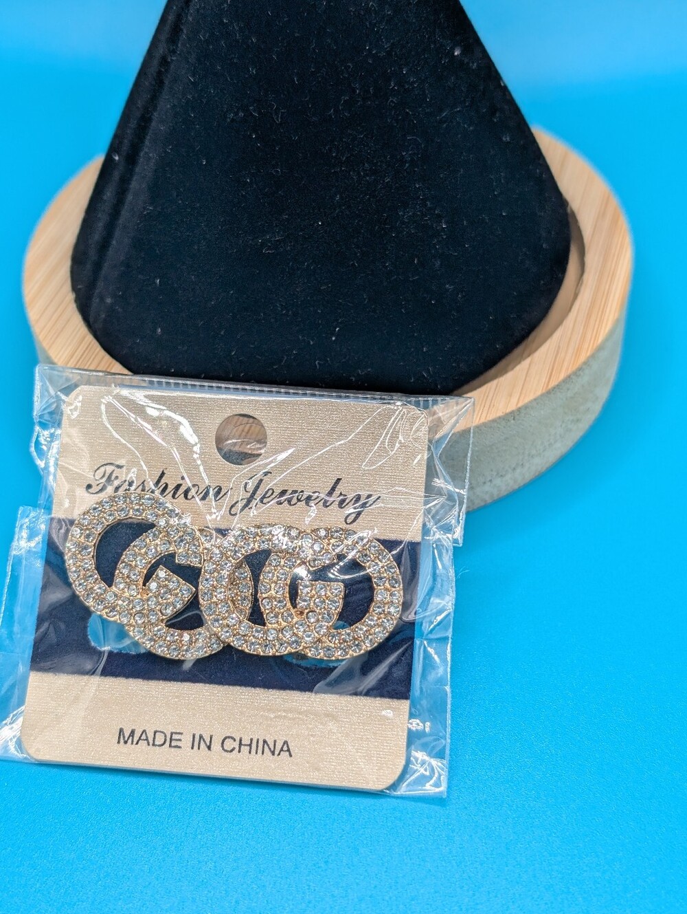 Silver-Tone Crystal Interlocking Clip On Earrings - Fashion Jewelry